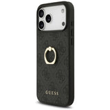 Husa de protectie Guess Hardcase 4G Ring Stand (GUHCP17X4GMRGR) compatibil cu iPhone 17 Pro Max, Negru