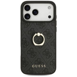 Husa de protectie Guess Hardcase 4G Ring Stand (GUHCP17X4GMRGR) compatibil cu iPhone 17 Pro Max, Negru