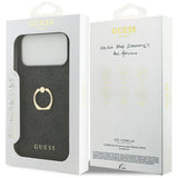 Husa de protectie Guess Hardcase 4G Ring Stand (GUHCP17X4GMRGR) compatibil cu iPhone 17 Pro Max, Negru
