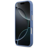 Husa de protectie Guess Hardcase 4G Stripe MagSafe (GUHMP17LPG4SEMCB) compatibil cu iPhone 17 Pro, Albastru