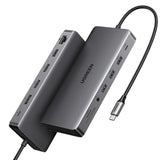 Hub Ugreen CM681 (15978), USB-C 2x HDMI 4x USB DP RJ45, PD100W 10Gbps, Gri