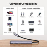 Hub Ugreen CM473 (15395), Type-C / USB, 5Gbps, Gri