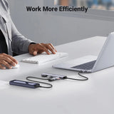 Hub Ugreen CM473 (15395), Type-C / USB, 5Gbps, Gri
