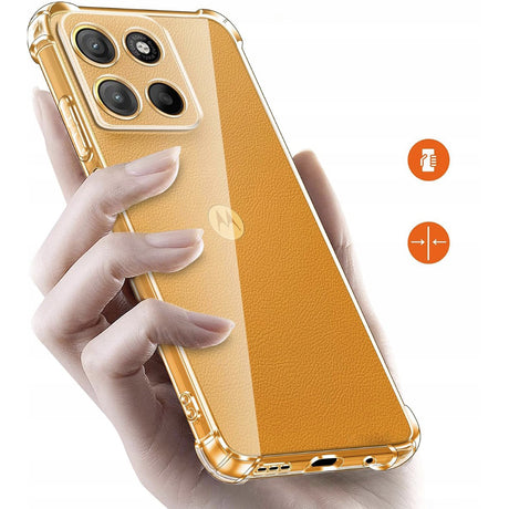 Husa de protectie Techsuit Shockproof Clear Silicone compatibil cu Motorola Moto G15 / G15 Power / G17 / G17 Power, Transparent