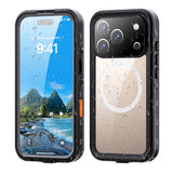 Husa de protectie ShellBox Waterproof IP68 compatibil cu iPhone 17 Pro, Negru