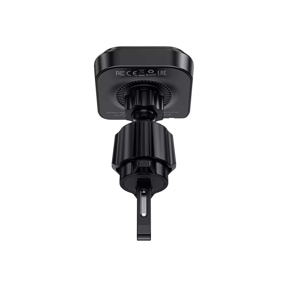 Suport Acefast with Wireless Charging (D32), for iPhone, MagSafe, Retractable Cable, for Air Vent, USB-C, 85cm, Negru