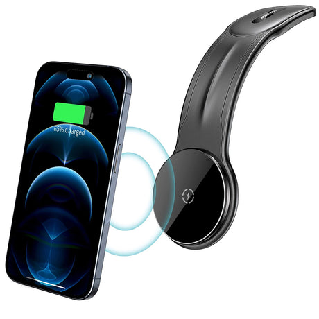 Suport Acefast with Wireless Charging (D21), MagSafe, for Dashboard, Magnetic Grip, Fast Charging, 9V/3A, 15W, Negru