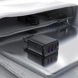 Incarcator Acefast (A57), GaN, Fast Charging, 2x USB, Type-C, PD35W, Smart Chip, Negru