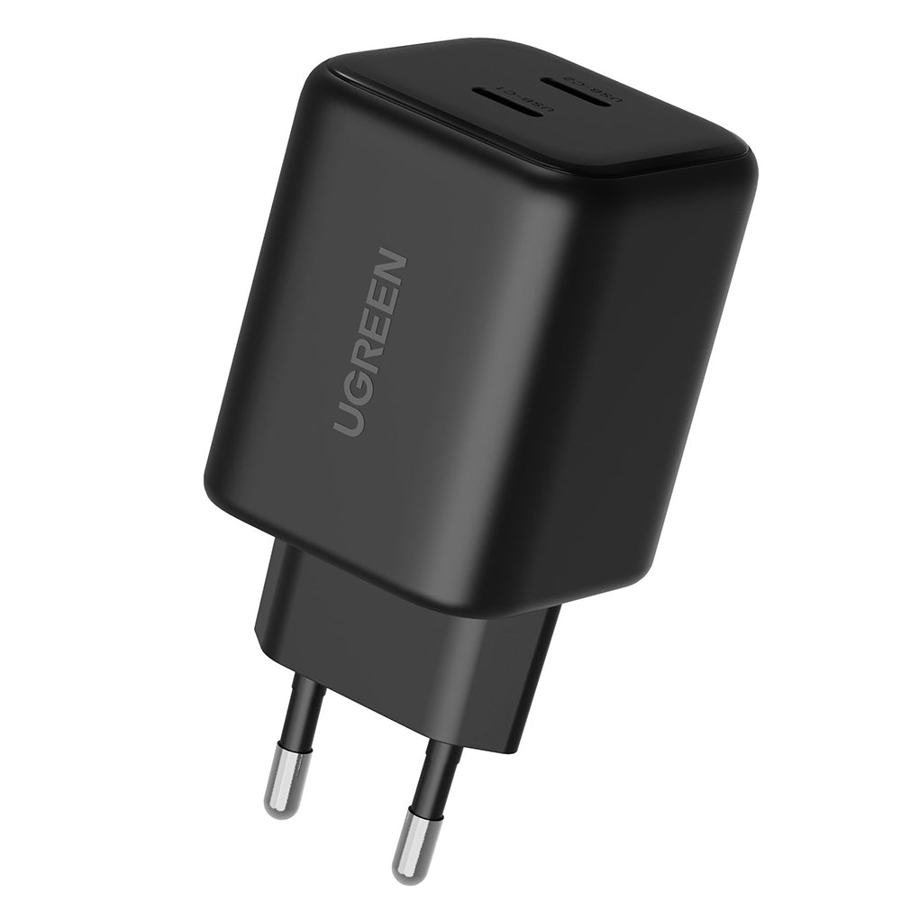Incarcator Ugreen (65058), 2x USB-C, 45W, GaN, Negru