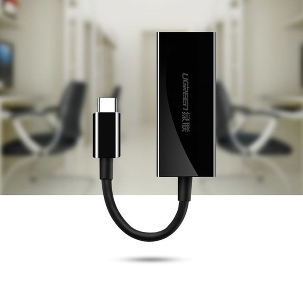 Adaptor Ugreen Ethernet Adapter US236 (50307), USB-C to RJ45 LAN Port, Plug & Play, Windows, macOS, 1000Mbps, Negru