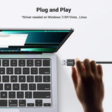 Hub/Dock Ugreen Ethernet Adapter (20265), USB to 3x USB, RJ45 LAN Port, Plug & Play, 1000Mbps, 5Gbps, 20cm, Negru