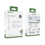 Cablu Acefast (C3-03), USB to Type-C, 60W, 3A, Fast Charging, 1.2m, Alb