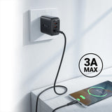 Cablu Acefast (C3-03), USB to Type-C, 60W, 3A, Fast Charging, 1.2m, Alb