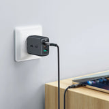 Cablu Acefast (C1-09), SuperCharge, Audio-Video, USB-C to USB-C, 40Gbps, 4K, 5A, 240W, PD3.1, USB4, 1m, Gri / Black
