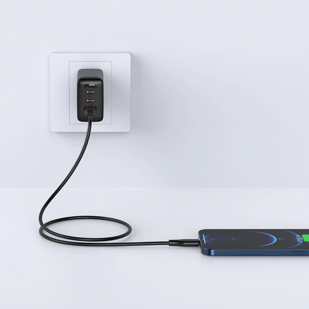 Cablu Acefast (C3-02), USB to Lightning, 2.4A, 480Mbps, MFi Certification, 1.2m, Negru