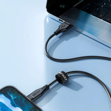 Cablu Acefast (C3-02), USB to Lightning, 2.4A, 480Mbps, MFi Certification, 1.2m, Negru