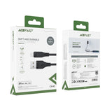 Cablu Acefast (C3-02), USB to Lightning, 2.4A, 480Mbps, MFi Certification, 1.2m, Negru