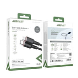 Cablu Acefast (C2-01), Type-C to Lightning, 30W, 3A, Fast Charging, MFi Certification, 1.2m, Negru