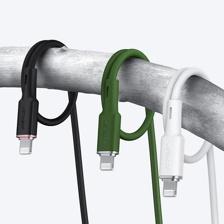 Cablu Acefast (C2-01), Type-C to Lightning, 30W, 3A, Fast Charging, MFi Certification, 1.2m, Negru