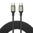 Cablu Lito (LD17), Type-C to Type-C, Fast Charging, Braided Nylon, Negru