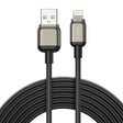 Cablu Lito (LD17), USB to Lightning, Fast Charging, Braided Nylon, Negru