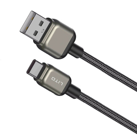 Cablu de Date cu Mufe USB si USB-C - Lito (LD17) - Black