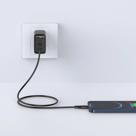 Cablu Acefast (C3-01), Type-C to Lightning, 30W, 3A, Fast Charging, 1.2m, Negru
