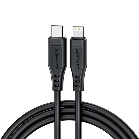 Cablu Acefast (C3-01), Type-C to Lightning, 30W, 3A, Fast Charging, 1.2m, Negru