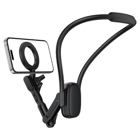 Suport Acefast Neck Phone (E32), Magnetic Grip for GoPro, Phone, 360° Adjustable, Secure Fit, Strong Magnets, Negru