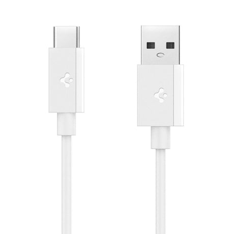 Cablu USB–USB-C Spigen, 60 W, 1 m, alb