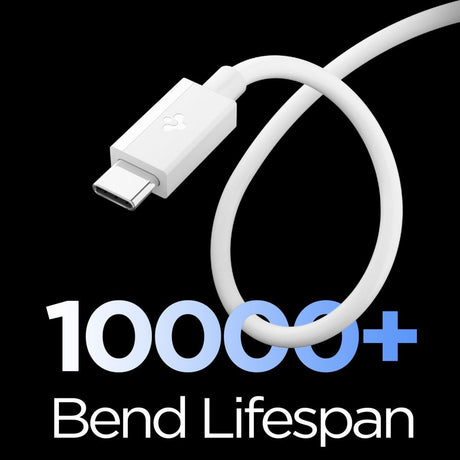 Cablu USB–USB-C Spigen, 60 W, 1 m, alb