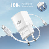 Incarcator Lito (LC11), Type-C Output, PD30W, GaN, Real Time Protection, EU Plug, Alb