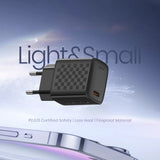 Incarcator Lito (LC17T), with Type-C Cable Inluded, Type-C Output, PD30W, GaN, PC Fireproof, EU Plug, Negru