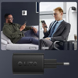 Incarcator Lito (LC13), Type-C, PD20W, GaN, PC Fireproof, EU Plug, Negru