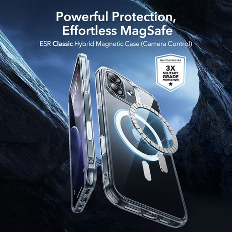 Folie de protectie ESR Classic Hybrid HaloLock compatibil cu iPhone 17, Transparent