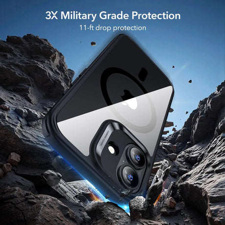 Folie de protectie ESR Classic Hybrid HaloLock compatibil cu iPhone 17, Transparent Black