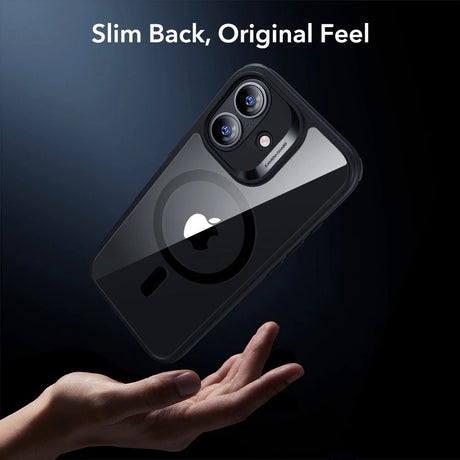 Folie de protectie ESR Classic Hybrid HaloLock compatibil cu iPhone 17, Transparent Black