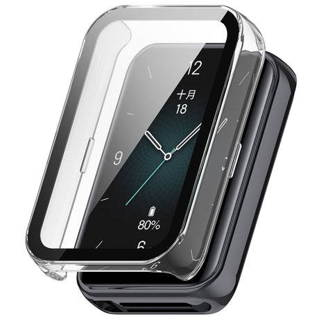 Folie de protectie smartwatch Techsuit Defense360 Pro + Screen Protector compatibil cu Honor Band 10 / Band 9, Transparent