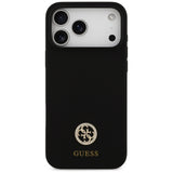 Husa de protectie Guess Silicone Logo Strass 4G MagSafe (GUHMP17XM4DGPK) compatibil cu iPhone 17 Pro Max, Negru