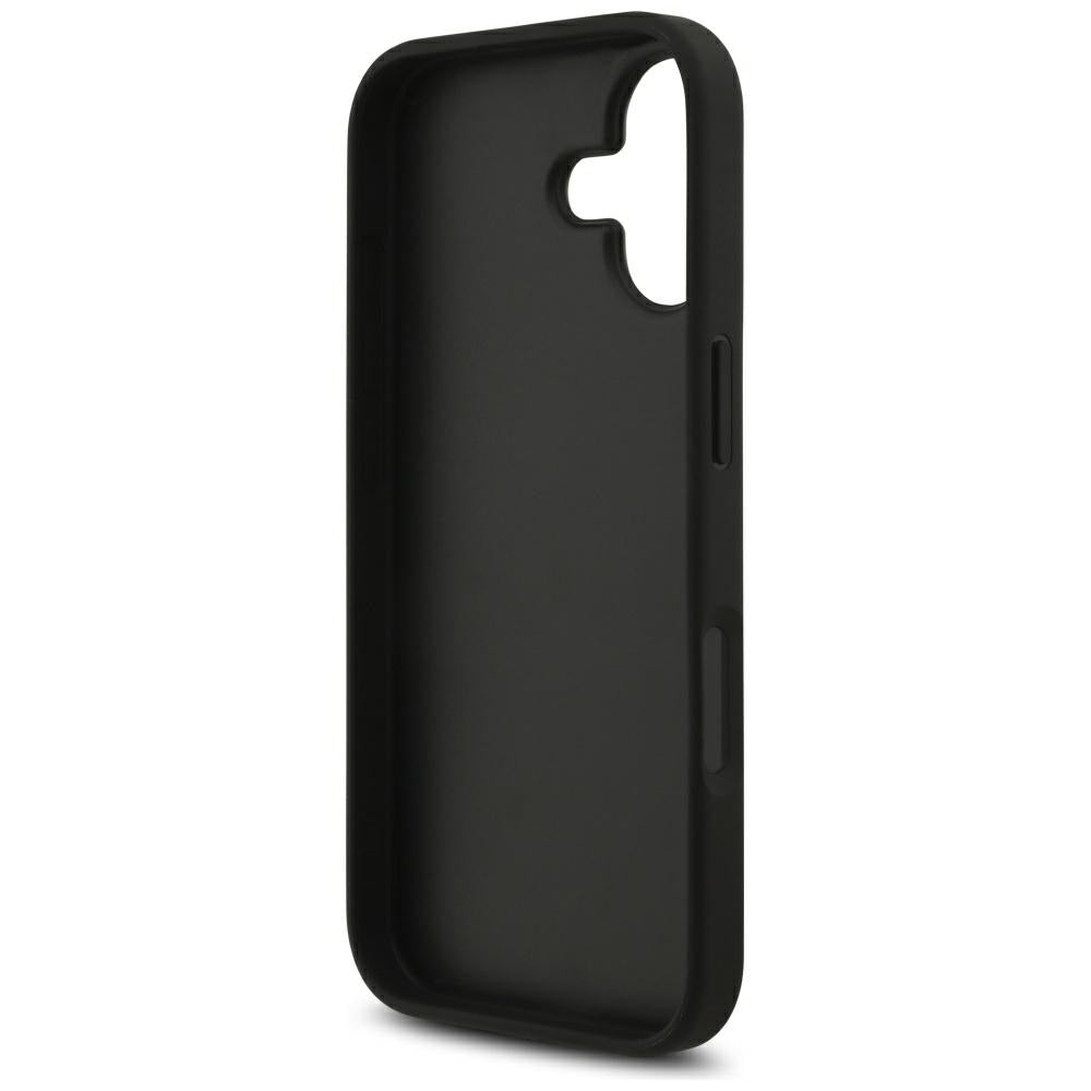 Husa de protectie Guess Hardcase 4G Grained Big and Classic Logo (GUHCP17SPGT4MBK) compatibil cu iPhone 17, Negru