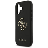 Husa de protectie Guess Hardcase 4G Grained Big and Classic Logo (GUHCP17SPGT4MBK) compatibil cu iPhone 17, Negru