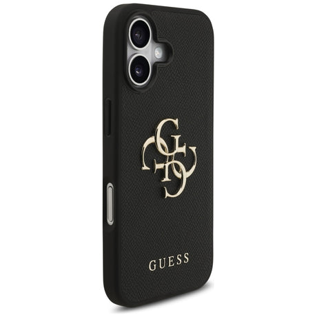 Husa de protectie Guess Hardcase 4G Grained Big and Classic Logo (GUHCP17SPGT4MBK) compatibil cu iPhone 17, Negru