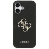 Husa de protectie Guess Hardcase 4G Grained Big and Classic Logo (GUHCP17SPGT4MBK) compatibil cu iPhone 17, Negru