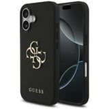 Husa de protectie Guess Hardcase 4G Grained Big and Classic Logo (GUHCP17SPGT4MBK) compatibil cu iPhone 17, Negru