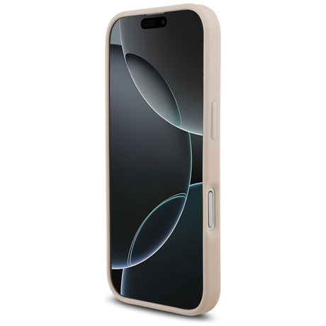 Husa de protectie Guess Hardcase 4G Grained Big and Classic Logo (GUHCP17SPGT4MBP) compatibil cu iPhone 17, Roz