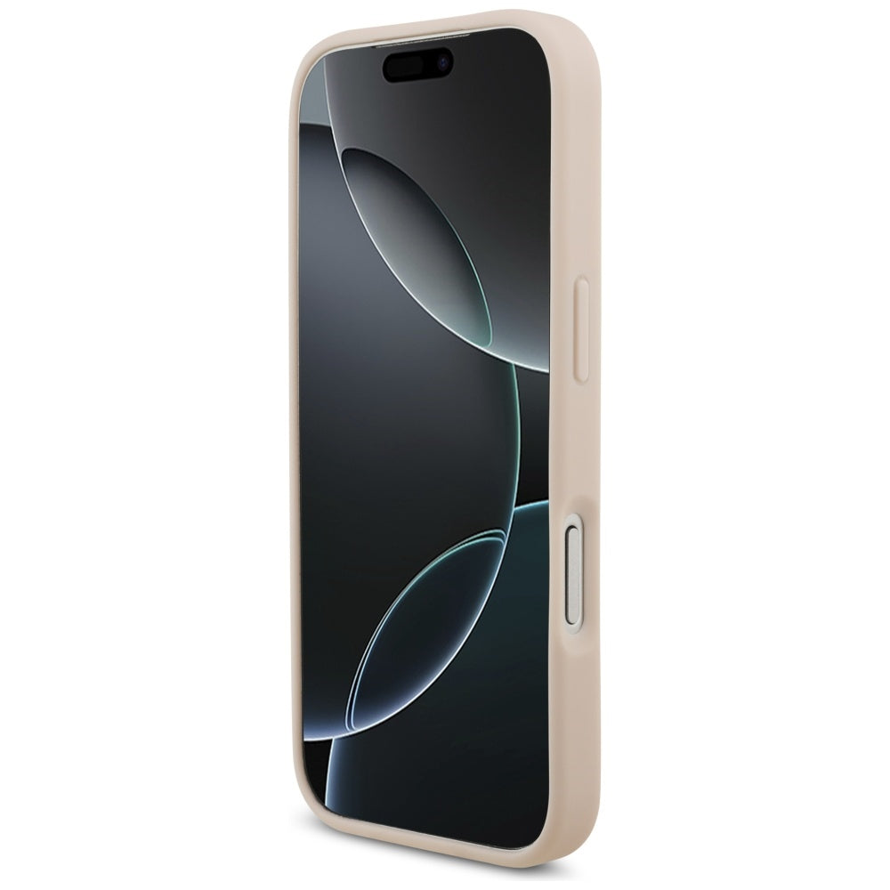 Husa de protectie Guess Hardcase 4G Grained Big and Classic Logo (GUHCP17LPGT4MBP) compatibil cu iPhone 17 Pro, Roz