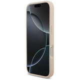 Husa de protectie Guess Hardcase 4G Grained Big and Classic Logo (GUHCP17LPGT4MBP) compatibil cu iPhone 17 Pro, Roz