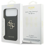 Husa de protectie Guess Hardcase 4G Grained Big and Classic Logo (GUHCP17XPGT4MBK) compatibil cu iPhone 17 Pro Max, Negru
