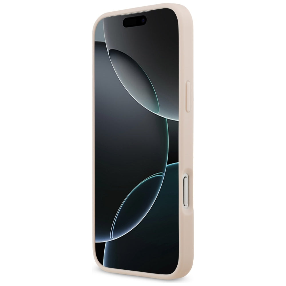 Husa de protectie Guess Hardcase 4G Grained Big and Classic Logo (GUHCP17XPGT4MBP) compatibil cu iPhone 17 Pro Max, Roz