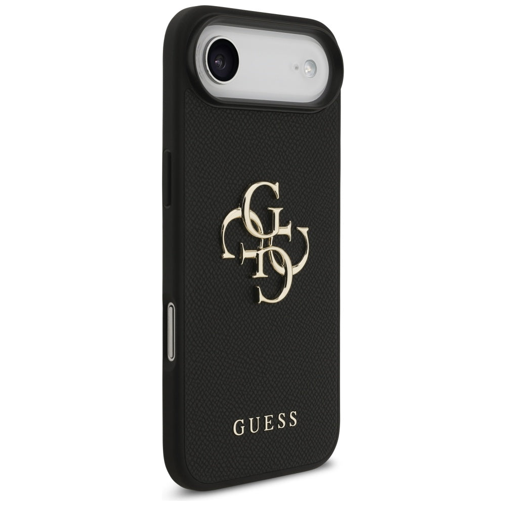 Husa de protectie Guess Hardcase 4G Grained Big and Classic Logo (GUHCP17MPGT4MBK) compatibil cu iPhone 17 Air, Negru